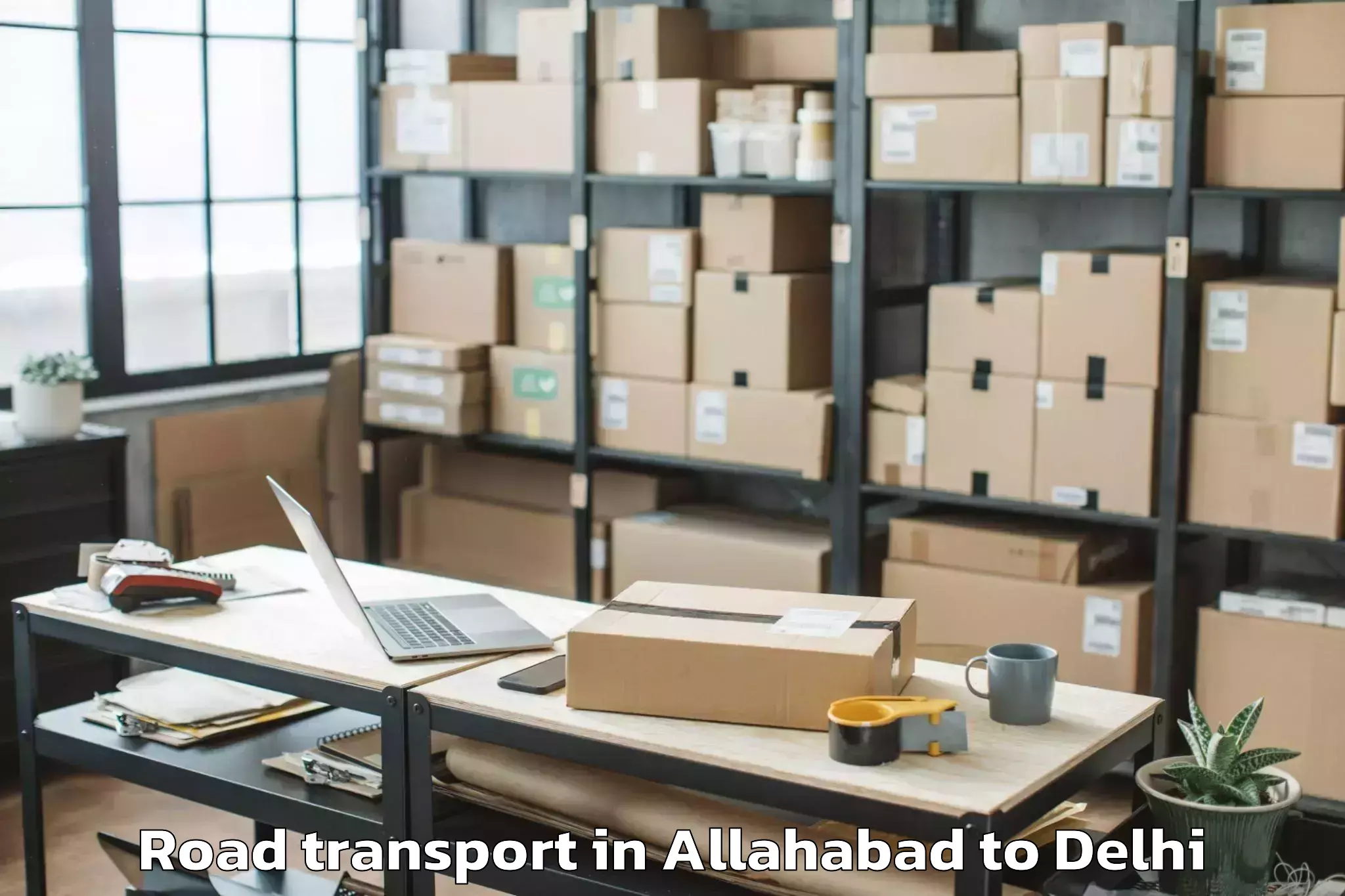 Easy Allahabad to Dlf Promenade Mall Road Transport Booking